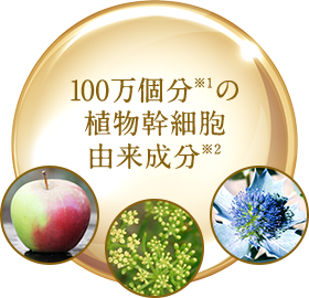 100万個分※1の植物幹細胞由来成分※2