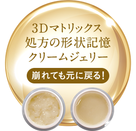 3Dマトリックス処方の形状記憶クリームジェリー 崩れても元に戻る!