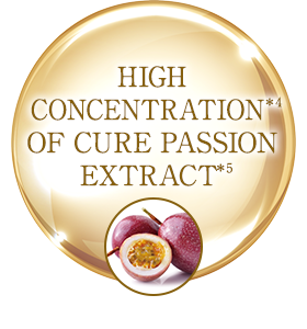 HIGH CONCENTRATION*4 OF CURE PASSION EXTRACTS*5