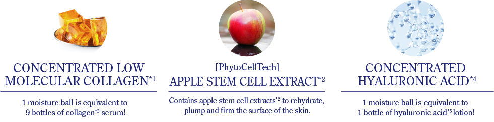 濃縮コラーゲン　りんご幹細胞エキス　濃縮ヒアルロン酸