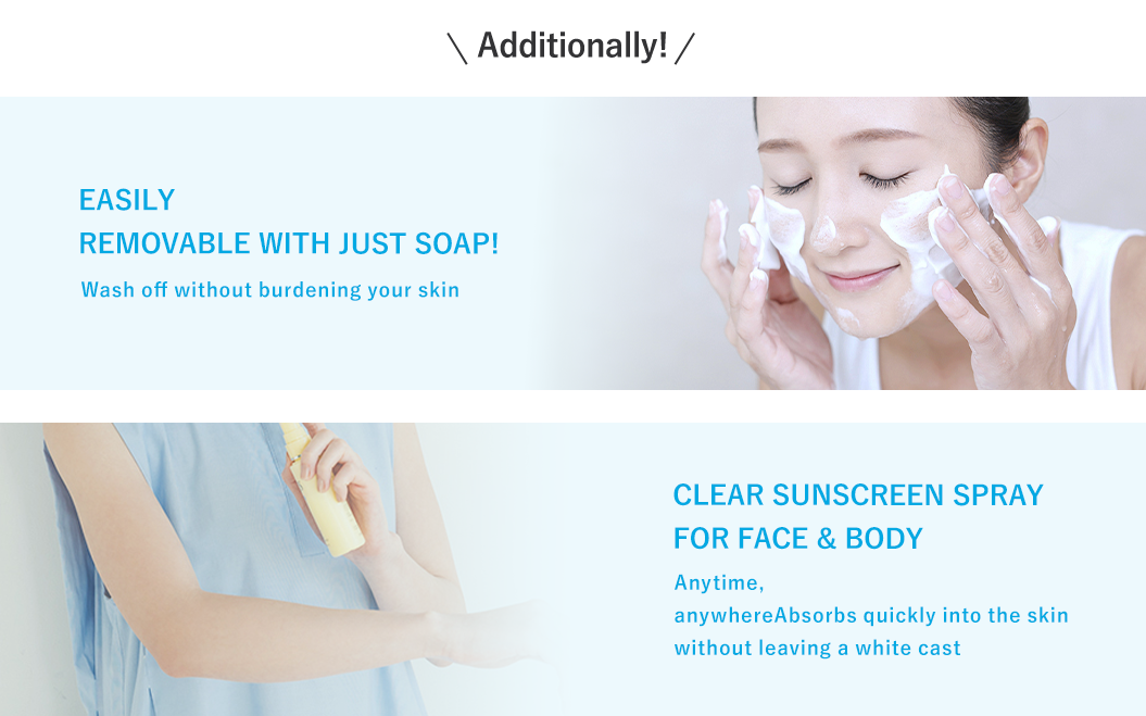 Easily removable with just soap!
