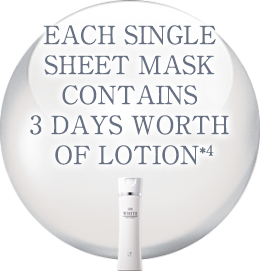 EACH SINGLE SHEET MASK CONTAINS 3 DAYS WORTH OF LOTION*4